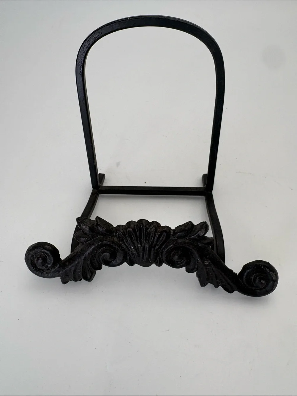 Vintage Decorative Cast Iron Stand or Easel - Black
